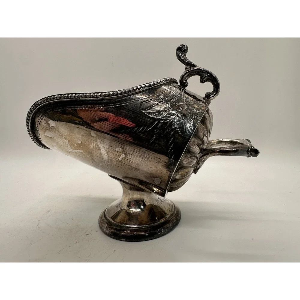 Antique Harrison Fisher HF & Co EPBM Silver Plate Sugar Scuttle No Scoop 957